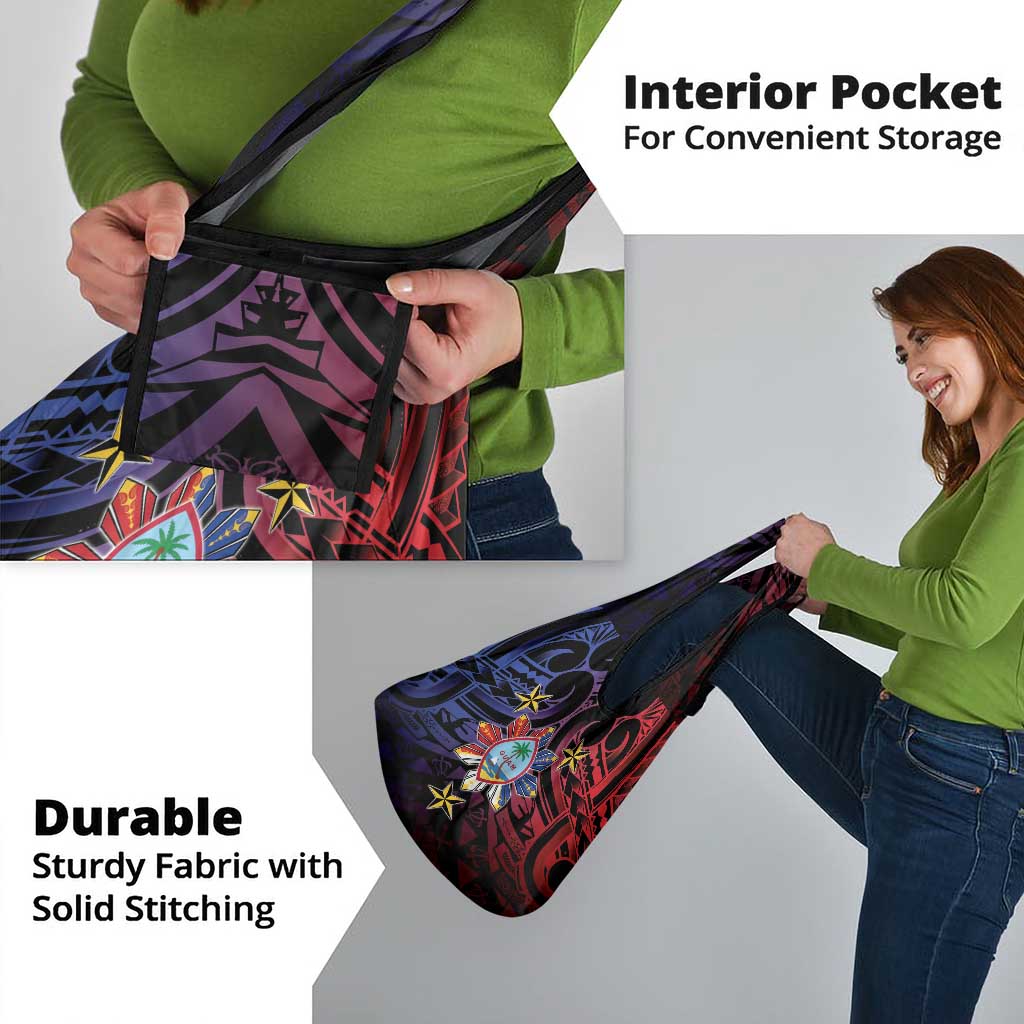 Philippines Guam Grocery Bag Filipino Sun With Guaman Seal