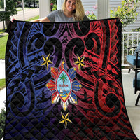 Philippines Guam Quilt Filipino Sun With Guaman Seal