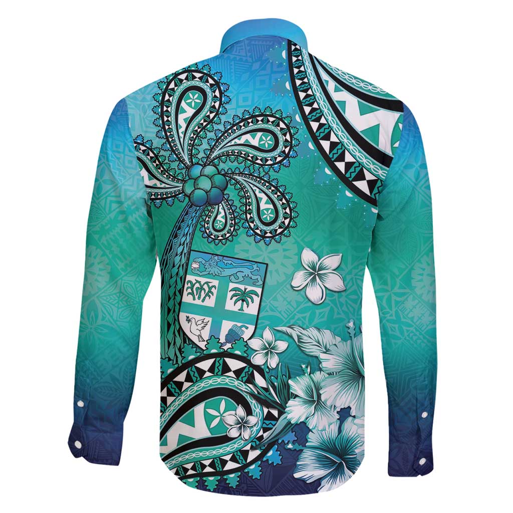 Fiji Born Indian Family Matching Summer Maxi Dress and Hawaiian Shirt Palm Paisley With Tapa Pattern