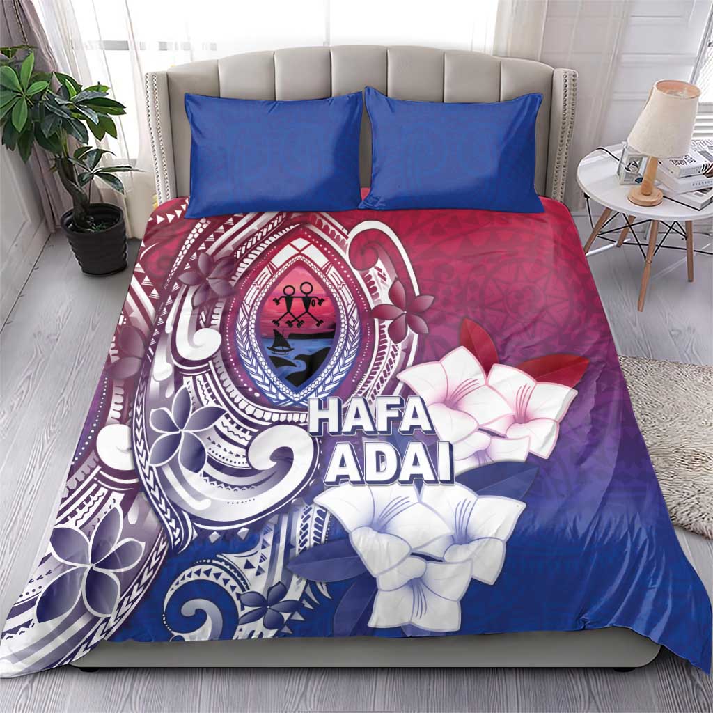Guam Gadao Bedding Set Hafa Adai Micronesian Tribal Pattern