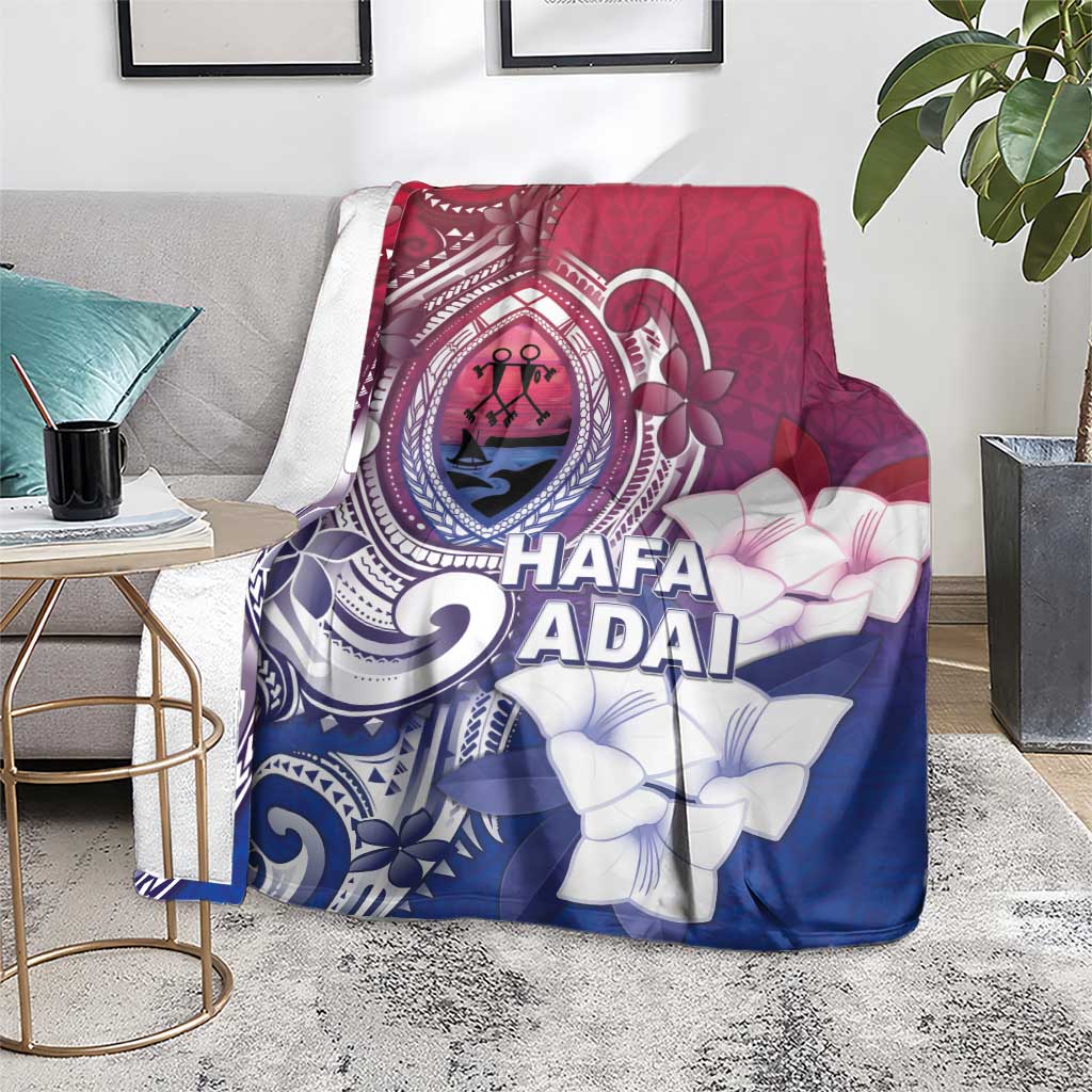 Guam Gadao Blanket Hafa Adai Micronesian Tribal Pattern