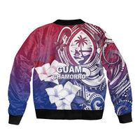 Guam Gadao Bomber Jacket Hafa Adai Micronesian Tribal Pattern
