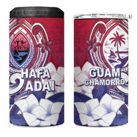 Guam Gadao 4 in 1 Can Cooler Tumbler Hafa Adai Micronesian Tribal Pattern