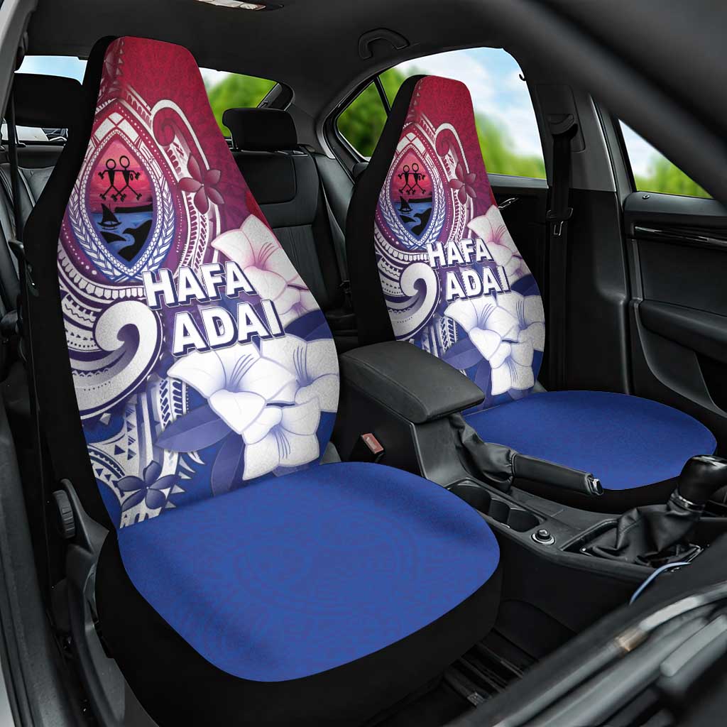 Guam Gadao Car Seat Cover Hafa Adai Micronesian Tribal Pattern