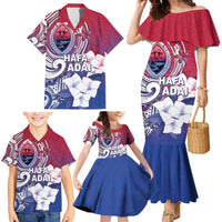 Guam Gadao Family Matching Mermaid Dress and Hawaiian Shirt Hafa Adai Micronesian Tribal Pattern