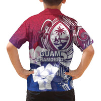 Guam Gadao Family Matching Off The Shoulder Long Sleeve Dress and Hawaiian Shirt Hafa Adai Micronesian Tribal Pattern