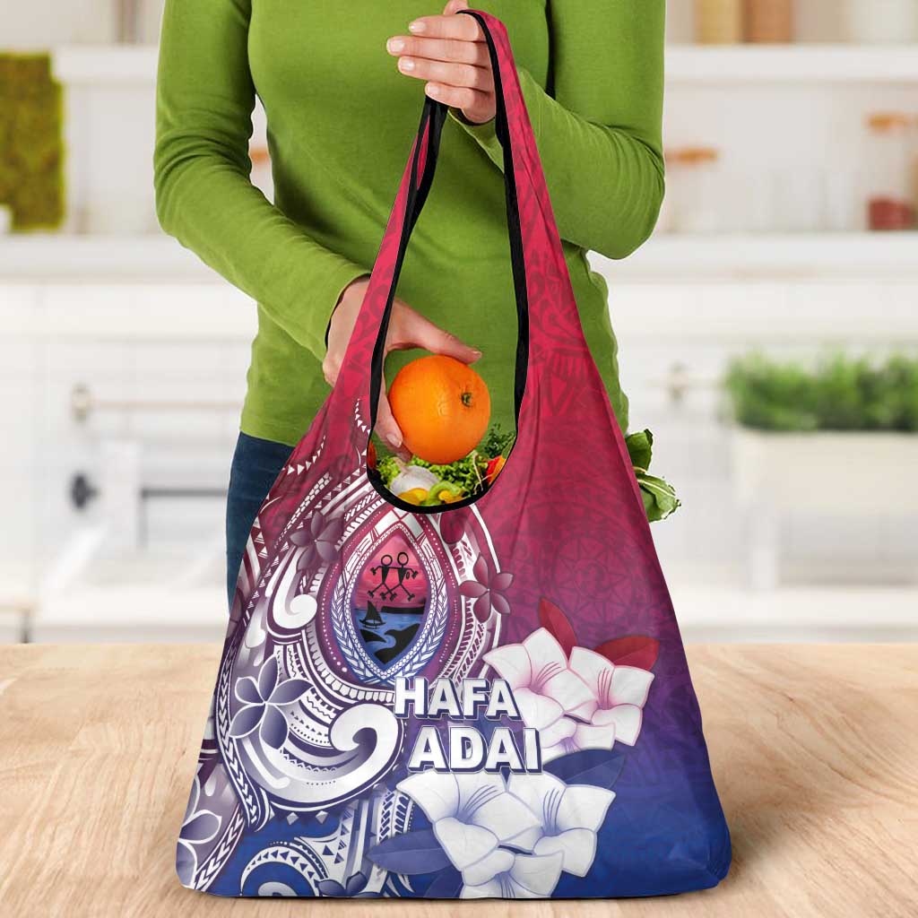 Guam Gadao Grocery Bag Hafa Adai Micronesian Tribal Pattern LT05 - Polynesian Pride