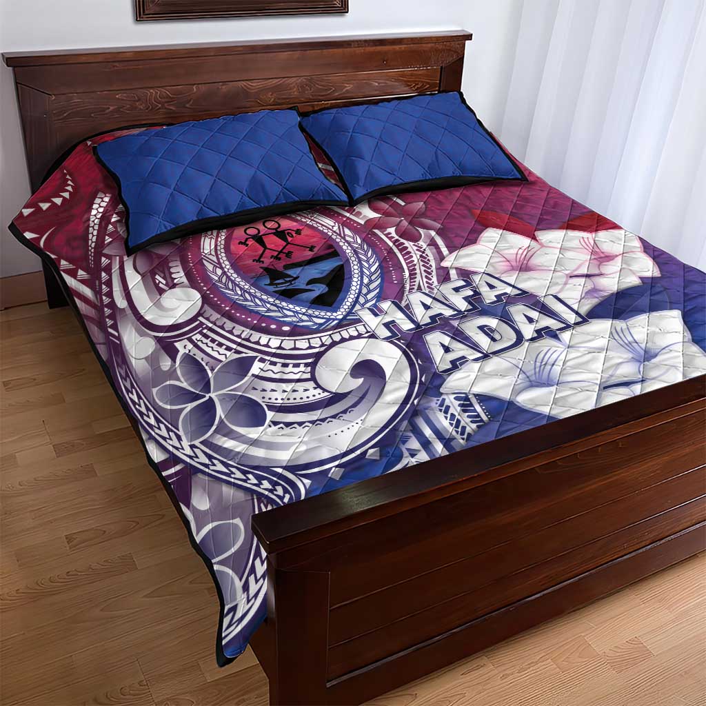 Guam Gadao Quilt Bed Set Hafa Adai Micronesian Tribal Pattern