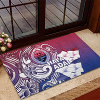 Guam Gadao Rubber Doormat Hafa Adai Micronesian Tribal Pattern