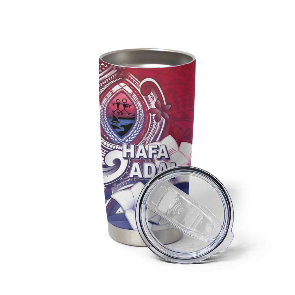 Guam Gadao Tumbler Cup Hafa Adai Micronesian Tribal Pattern