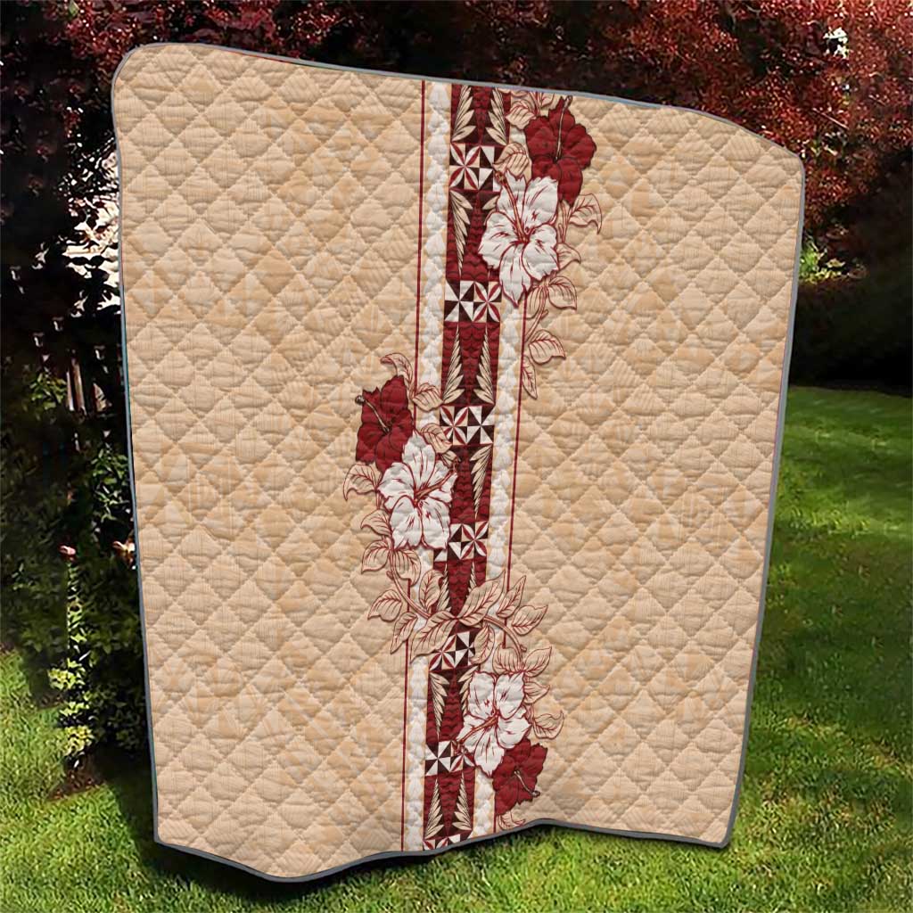 Tonga Language Week Quilt Hibiscus Tongan Ngatu Pattern