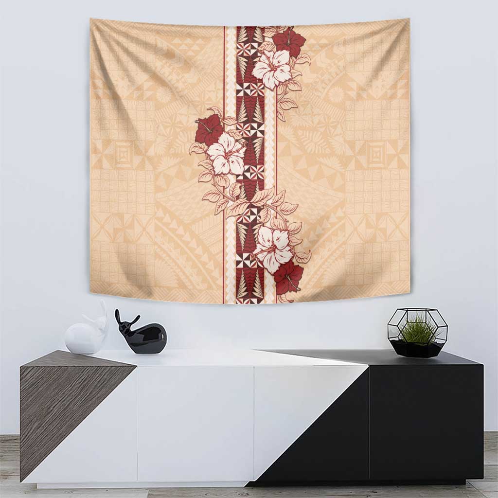 Tonga Language Week Tapestry Hibiscus Tongan Ngatu Pattern
