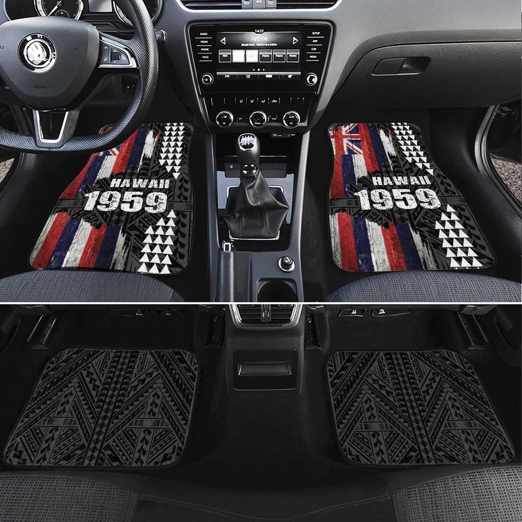 Hawaii 1959 Statehood Day Car Mats Classic Style