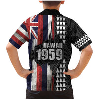 Hawaii 1959 Statehood Day Family Matching Mermaid Dress and Hawaiian Shirt Classic Style