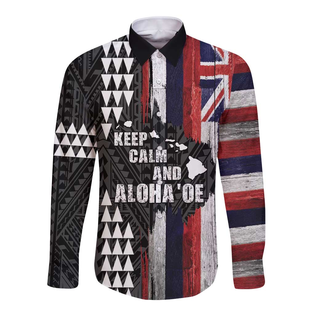 Hawaii 1959 Statehood Day Long Sleeve Button Shirt Classic Style