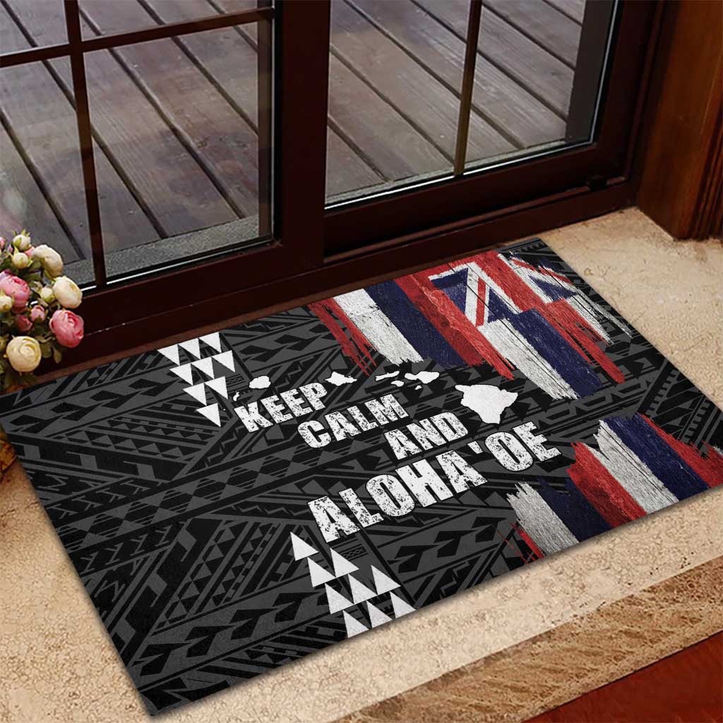 Hawaii 1959 Statehood Day Rubber Doormat Classic Style