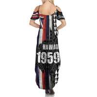 Hawaii 1959 Statehood Day Summer Maxi Dress Classic Style