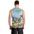 Hawaii Outrigger Canoe Race Men Tank Top Polynesian Style Watercolor Style