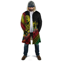 Retro Hawaiian Singer Cloak Polynesian Style Tropical Flowers