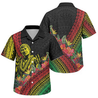 Retro Hawaiian Singer Family Matching Mermaid Dress and Hawaiian Shirt Polynesian Style Tropical Flowers