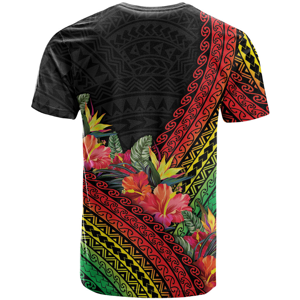 Retro Hawaiian Singer T Shirt Polynesian Style Tropical Flowers