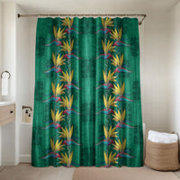 Hawaii Waikiki King Bathroom Set Green Quilt With Pua Manu