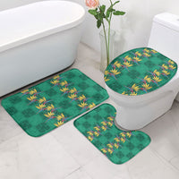 Hawaii Waikiki King Bathroom Set Green Quilt With Pua Manu