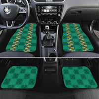 Hawaii Waikiki King Car Mats Green Quilt With Pua Manu