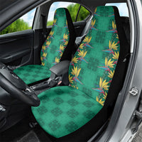 Hawaii Waikiki King Car Seat Cover Green Quilt With Pua Manu