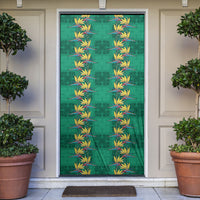 Hawaii Waikiki King Door Cover Green Quilt With Pua Manu