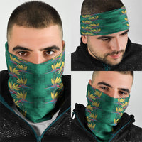 Hawaii Waikiki King Neck Gaiter Green Quilt With Pua Manu