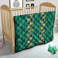 Hawaii Waikiki King Quilt Green Quilt With Pua Manu