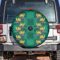 Hawaii Waikiki King Spare Tire Cover Green Quilt With Pua Manu