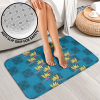 Hawaii Waikiki King Bathroom Set Blue Quilt With Pua Manu