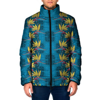 Hawaii Waikiki King Padded Jacket Blue Quilt With Pua Manu