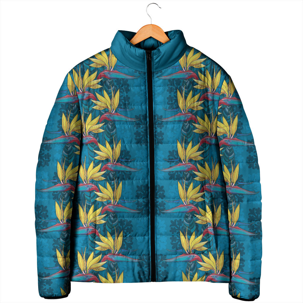 Hawaii Waikiki King Padded Jacket Blue Quilt With Pua Manu
