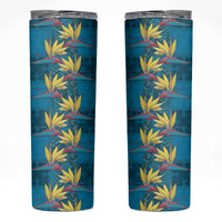 Hawaii Waikiki King Skinny Tumbler Blue Quilt With Pua Manu