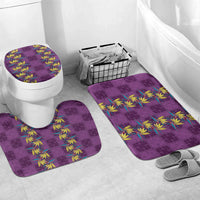 Hawaii Waikiki King Bathroom Set Purple Quilt With Pua Manu