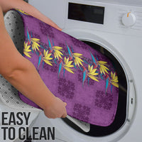 Hawaii Waikiki King Bathroom Set Purple Quilt With Pua Manu