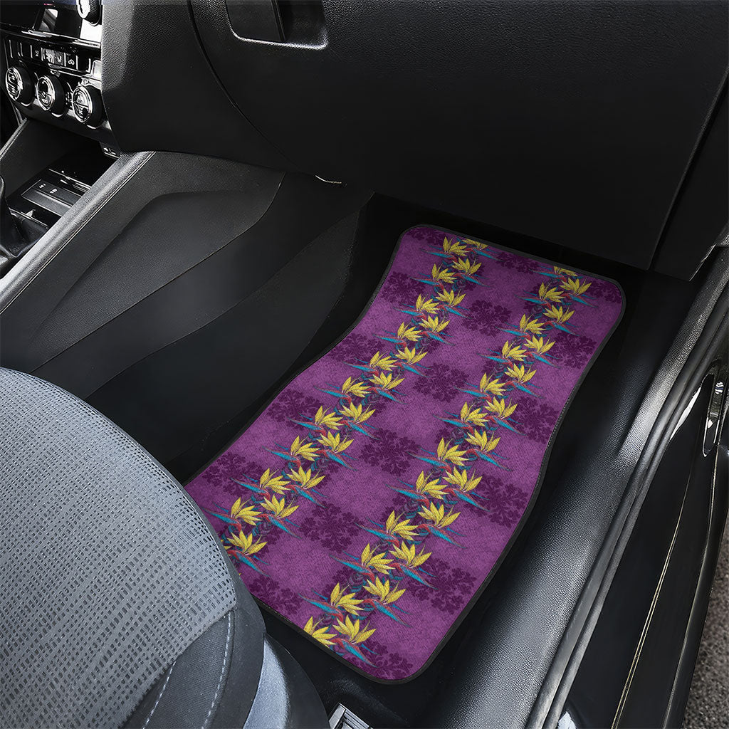 Hawaii Waikiki King Car Mats Purple Quilt With Pua Manu