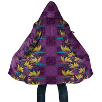 Hawaii Waikiki King Cloak Purple Quilt With Pua Manu