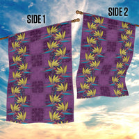 Hawaii Waikiki King Garden Flag Purple Quilt With Pua Manu