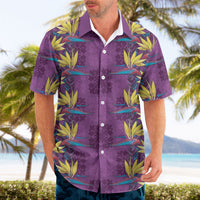 Hawaii Waikiki King Hawaiian Shirt Purple Quilt With Pua Manu