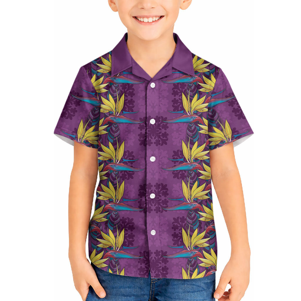 Hawaii Waikiki King Hawaiian Shirt Purple Quilt With Pua Manu