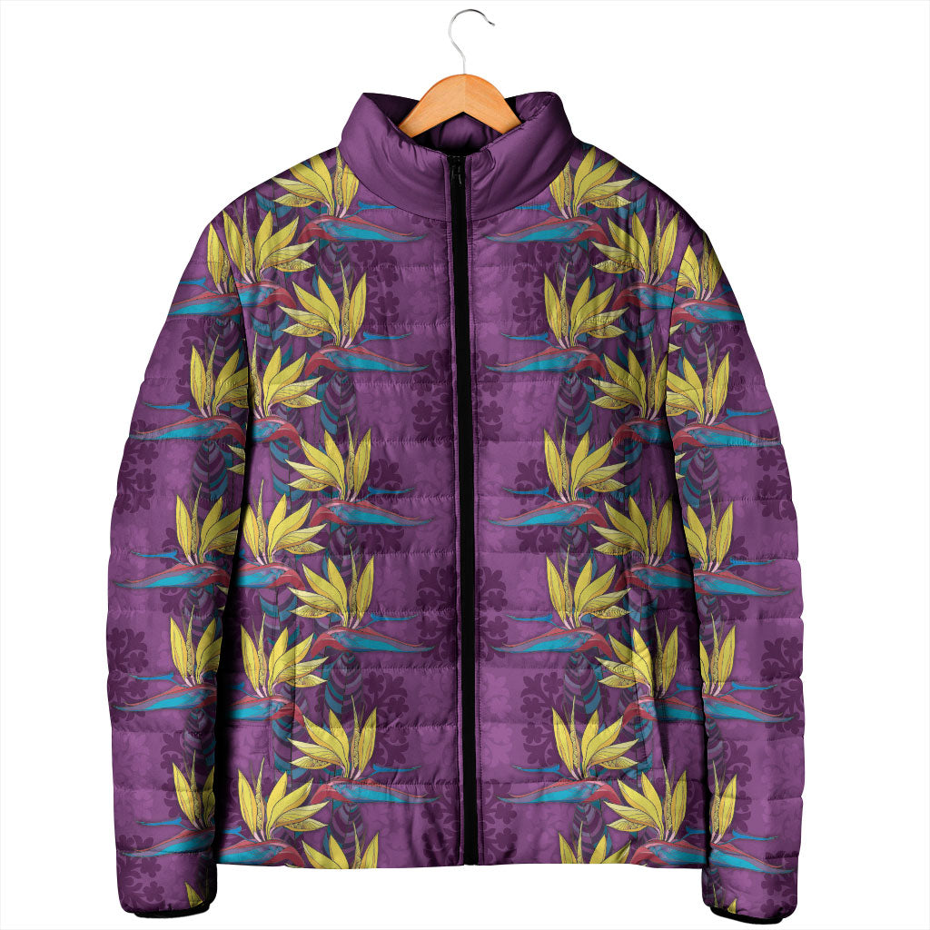 Hawaii Waikiki King Padded Jacket Purple Quilt With Pua Manu
