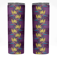 Hawaii Waikiki King Skinny Tumbler Purple Quilt With Pua Manu