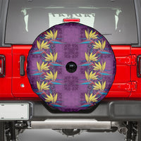 Hawaii Waikiki King Spare Tire Cover Purple Quilt With Pua Manu