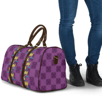 Hawaii Waikiki King Travel Bag Purple Quilt With Pua Manu