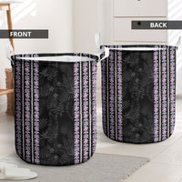 Hawaii Queen Liliuokalani Laundry Basket Hawaiian Lei Pua Kalaunu