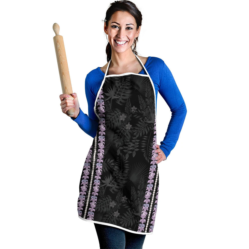 Hawaii Queen Liliuokalani Apron Hawaiian Lei Pua Kalaunu